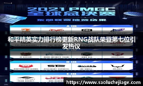 和平精英实力排行榜更新RNG战队荣登第七位引发热议